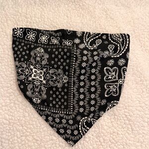Papermoon Black and White Bandana Crop Top